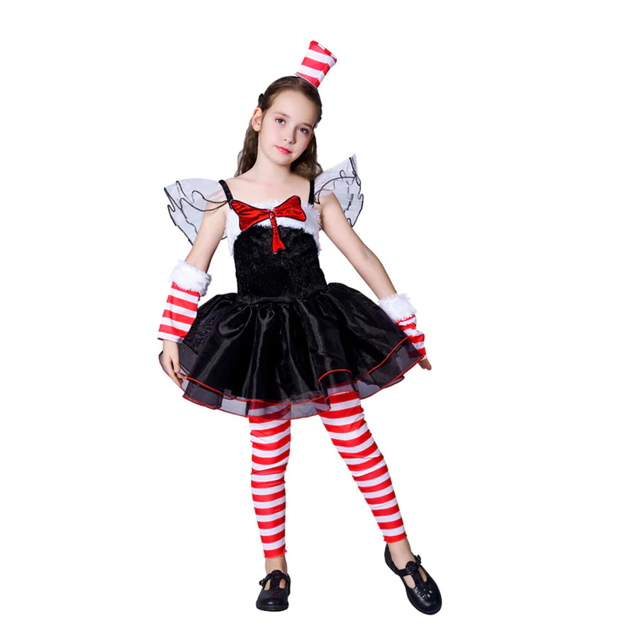 cat in hat tutu costume girls