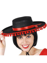 Spanish Matador Hat with red poms
