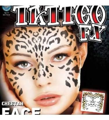 Tattoo FX - Cheetah Face  Dancewear Australia