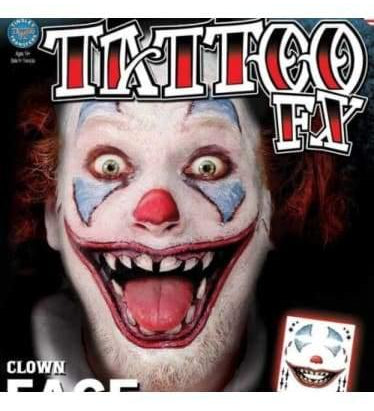 Tattoo FX - Clown Face  Dancewear Australia