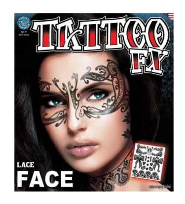 Tattoo FX - Lace Face  Dancewear Australia