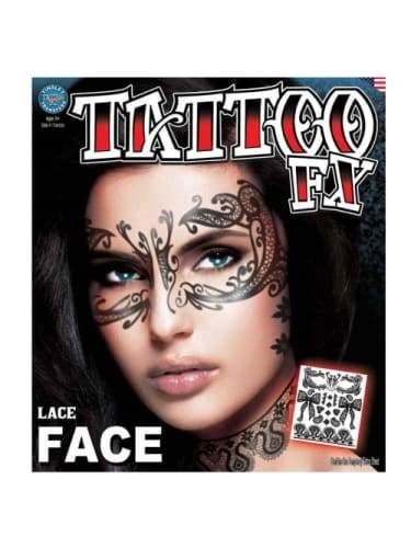 Tattoo FX - Lace Face  Dancewear Australia