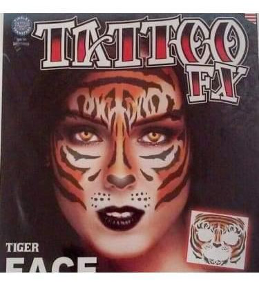 Tattoo FX - Tiger Face  Dancewear Australia