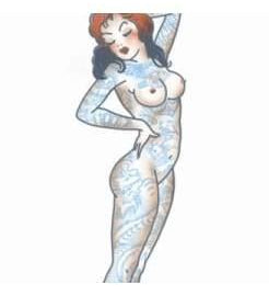 Tattooed Pin Up Girl  Dancewear Australia