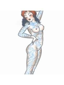 Tattooed Pin Up Girl  Dancewear Australia