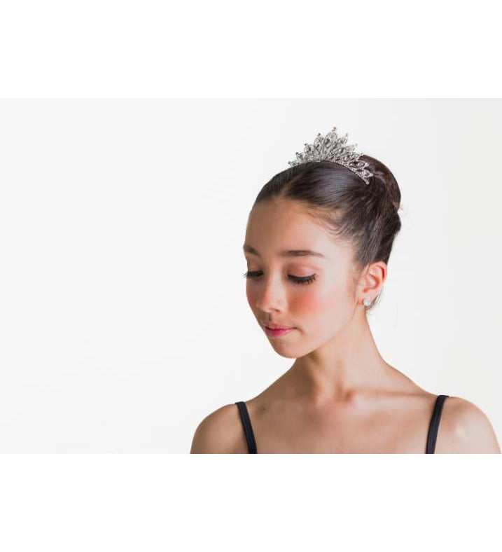The Aurora Tiara - Crystal White  Dancewear Australia