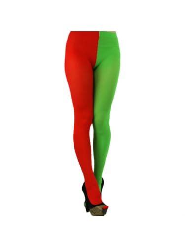 Tights - Red & Green Elf  Dancewear Australia