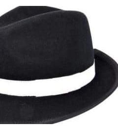 Trilby Hat - Black with White Band  Dancewear Australia