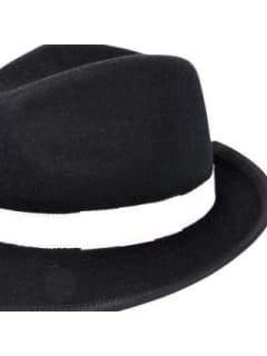 Trilby Hat - Black with White Band  Dancewear Australia