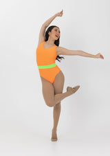 Neon Leotard with Waistband (S7)