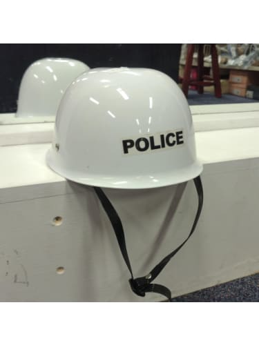White Police Helmet  Dancewear Australia