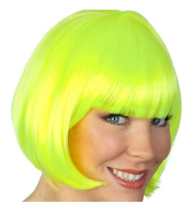 Wig - Paige Neon Yellow  Dancewear Australia