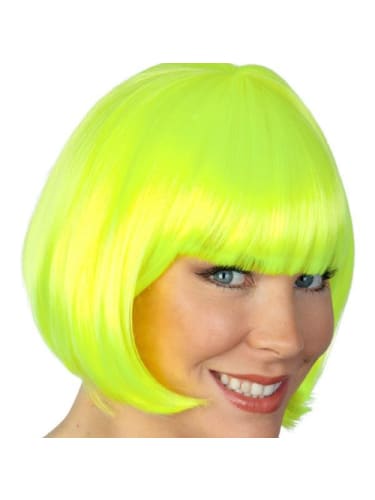 Wig - Paige Neon Yellow  Dancewear Australia