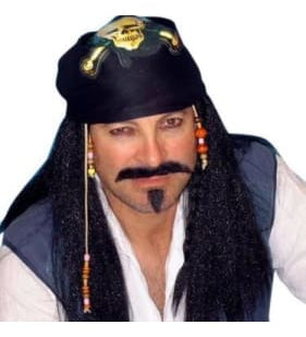 Wig - Pirate with bandana  Dancewear Australia