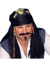 Wig - Pirate (captain Sparrow) with bandana
