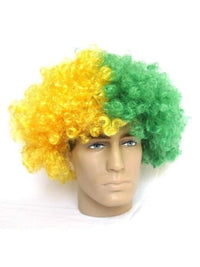 Wig - Yellow/Green Oz Afro  Dancewear Australia