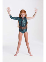 Wild Things Leotard - Emerald Green
