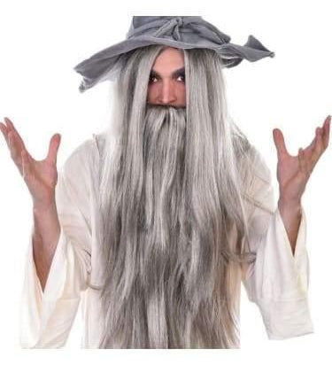 Wizard Wig & Beard  gandalf lord of the rings magician gandalfthegrey wigs & beards