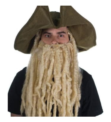 WM6 Davey Jones. Wig, Beard & Hat  Dancewear Australia